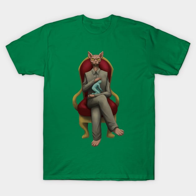 Evil cat, the villain T-Shirt by guilhermegarcia